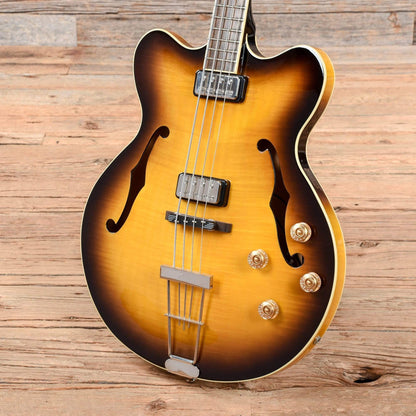 Hofner Contemporary Verythin Reissue Bass Sunburst Bass Guitars / Short Scale