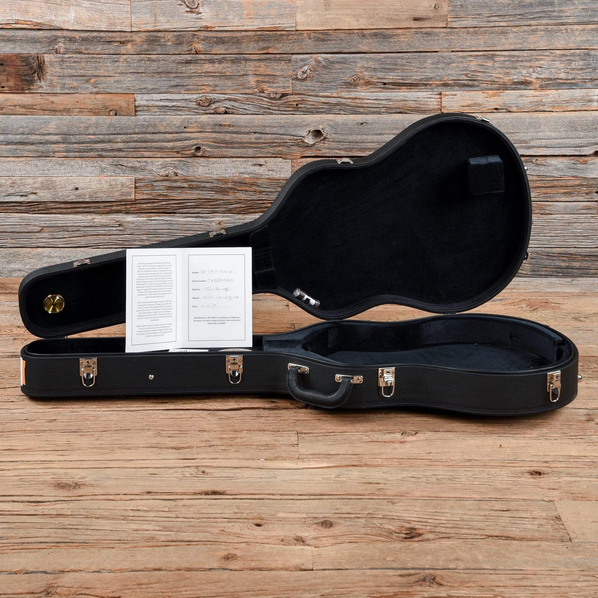 Hofner Gold Label Limited Edition Thin President Florentine Black 2017 Electric Guitars / Hollow Body