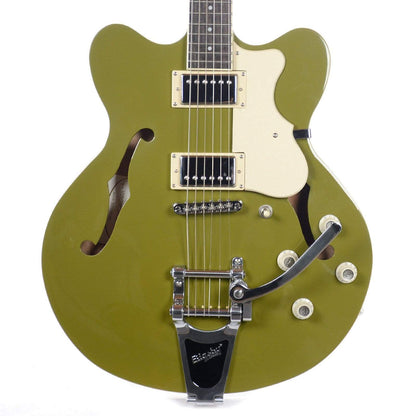 Hofner Contemporary Verythin Olive Green w/Bigsby Electric Guitars / Semi-Hollow