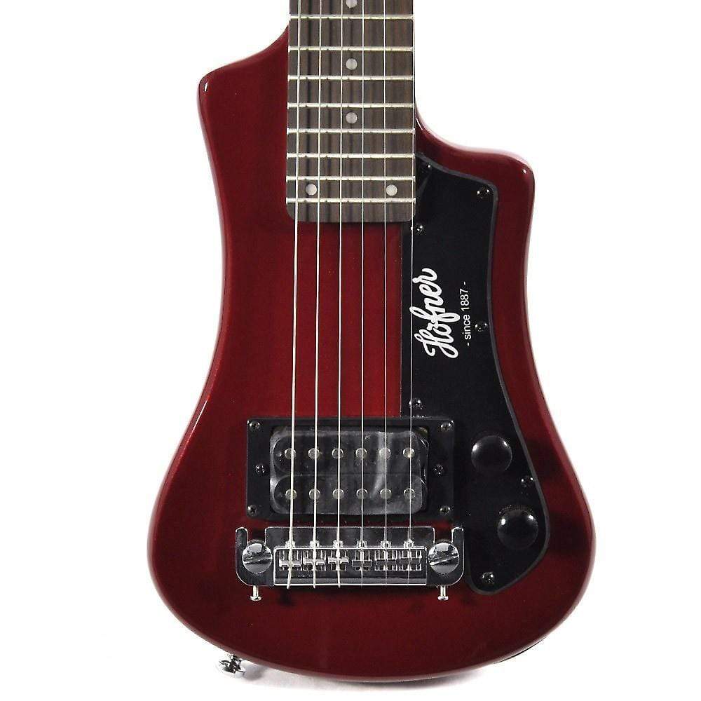 Hofner CT Shorty Travel Guitar Red Electric Guitars / Solid Body