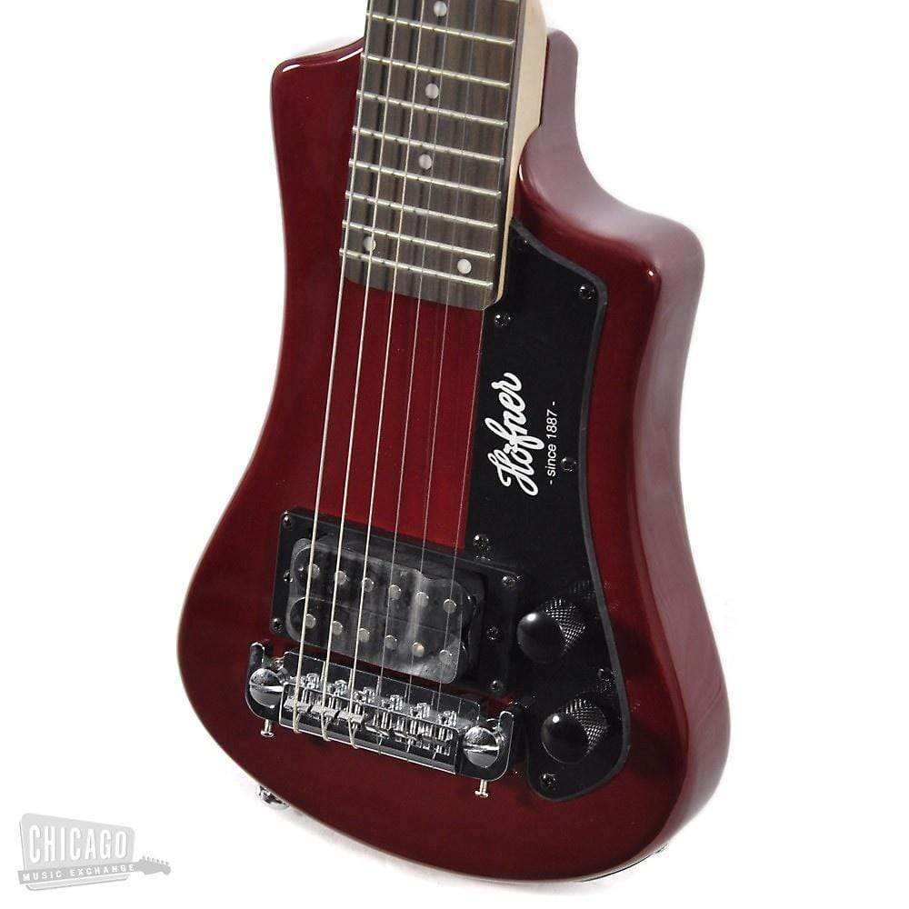 Hofner CT Shorty Travel Guitar Red Electric Guitars / Solid Body