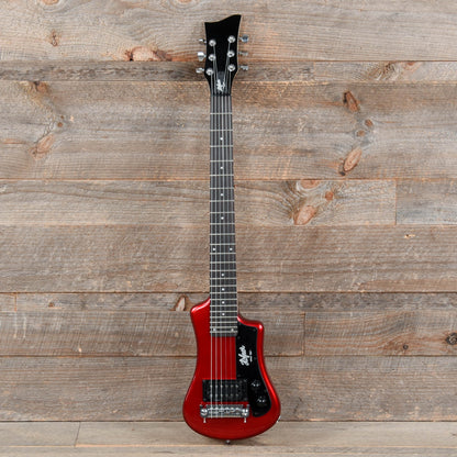 Hofner CT Shorty Travel Guitar Red Electric Guitars / Solid Body