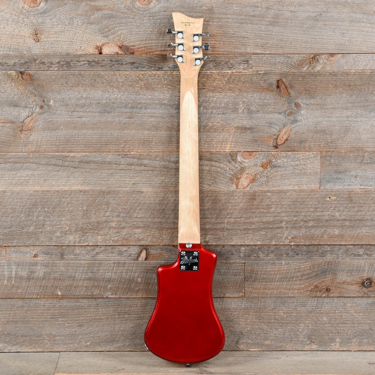 Hofner CT Shorty Travel Guitar Red Electric Guitars / Solid Body