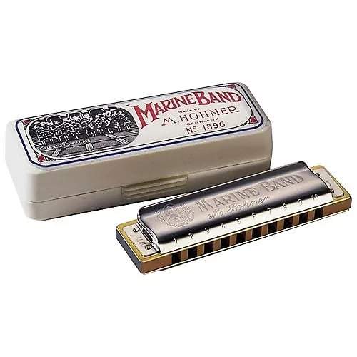 Hohner 1896 Marine Band Harmonica Key of F Folk Instruments / Harmonicas