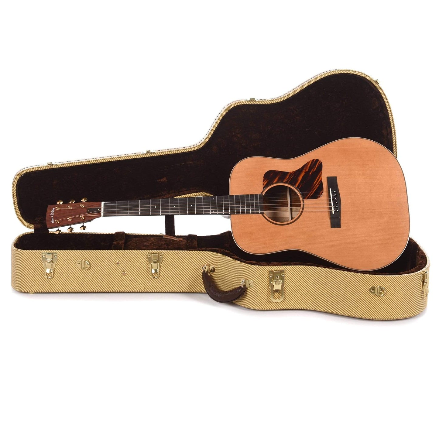 Huss & Dalton Custom Dreadnought Red Spruce/Cocobolo w/Firestripe Pickguard  & Gold Waverly Tuners Acoustic Guitars / Dreadnought