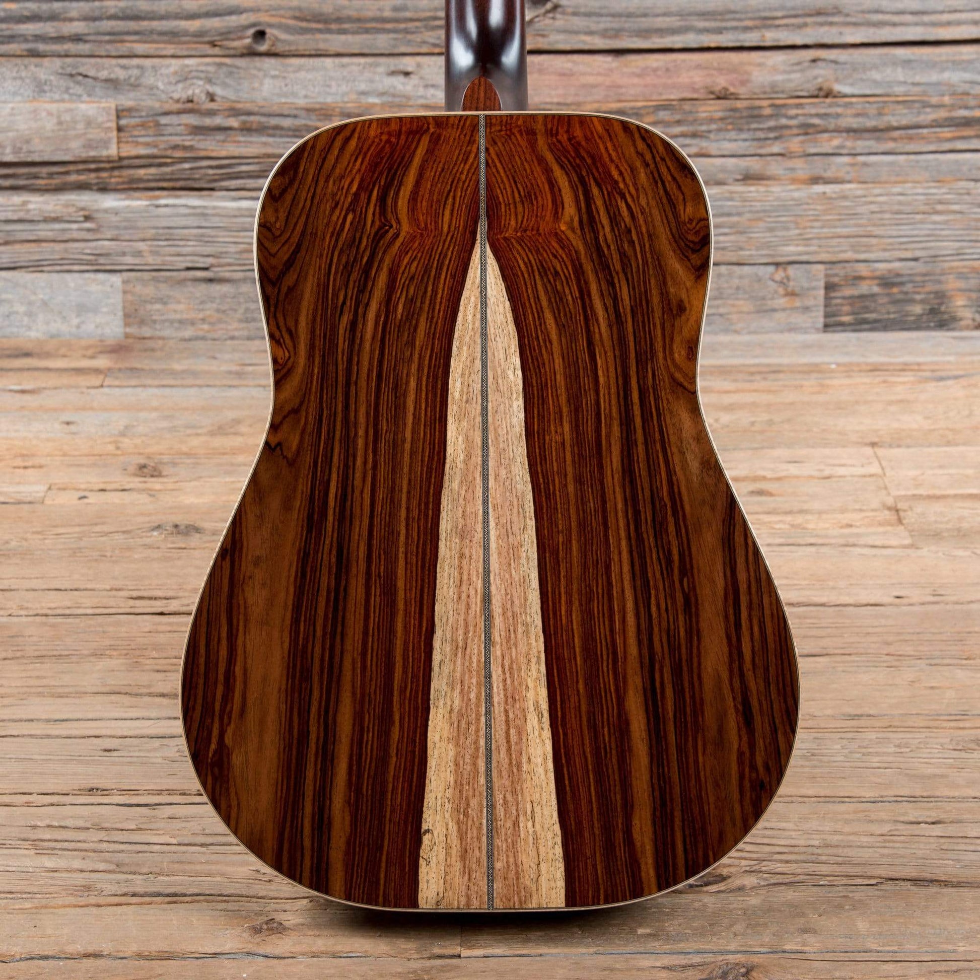 Huss & Dalton Custom Dreadnought Red Spruce/Cocobolo w/Firestripe Pickguard  & Gold Waverly Tuners Acoustic Guitars / Dreadnought