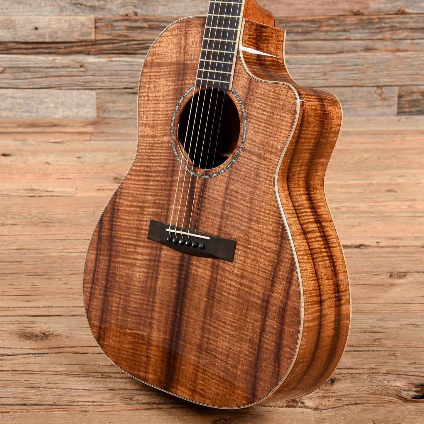 Huss & Dalton Custom CM Koa Natural 2009 Acoustic Guitars / OM and Auditorium