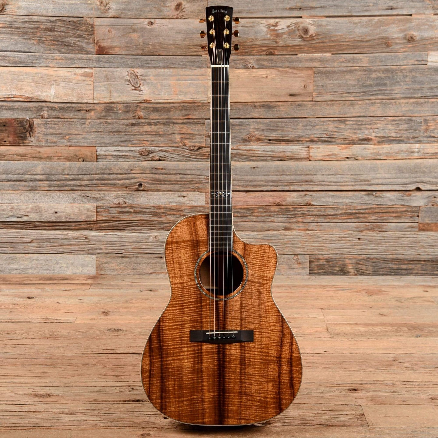 Huss & Dalton Custom CM Koa Natural 2009 Acoustic Guitars / OM and Auditorium