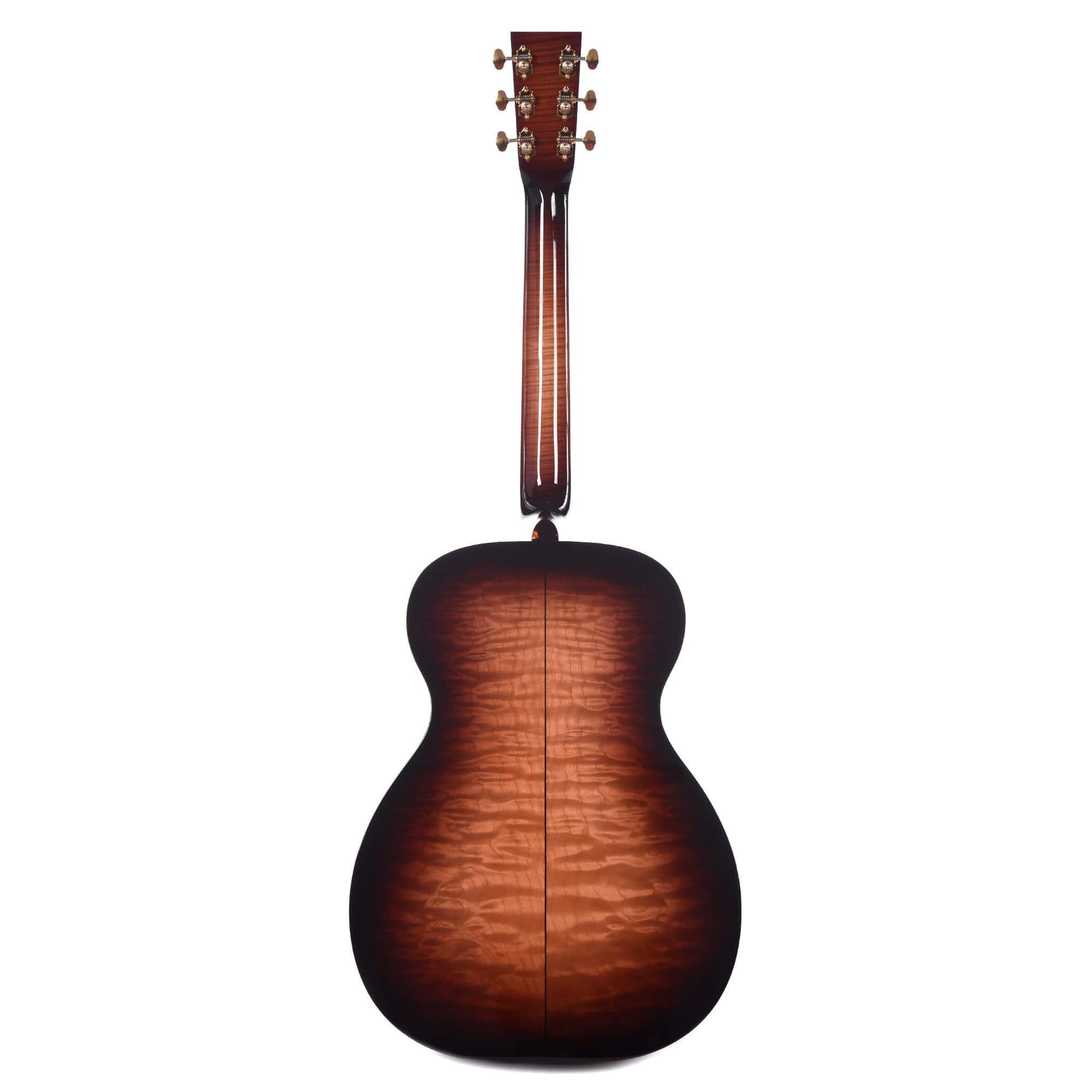 Huss & Dalton T-OO14 Bearclaw Sitka Spruce/Wavy Maple w/Full Body & Neck Sunburst Acoustic Guitars / OM and Auditorium