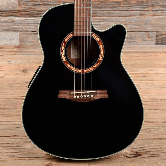 Ibanez AEF18 Black Acoustic Guitars / Built-in Electronics