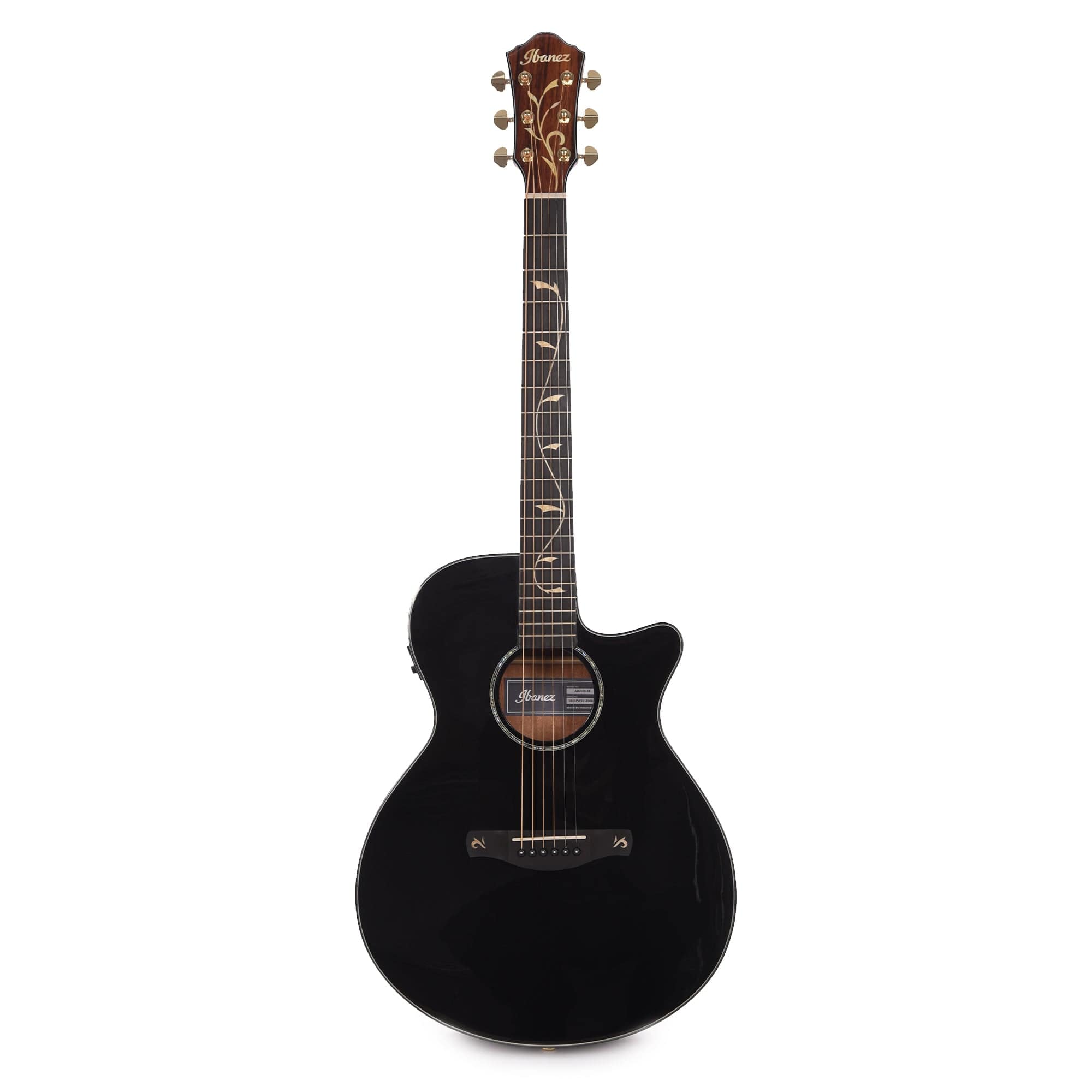 Ibanez AEG550 AEG Acoustic-Electric Spruce/Bocote Black Acoustic Guitars / Built-in Electronics