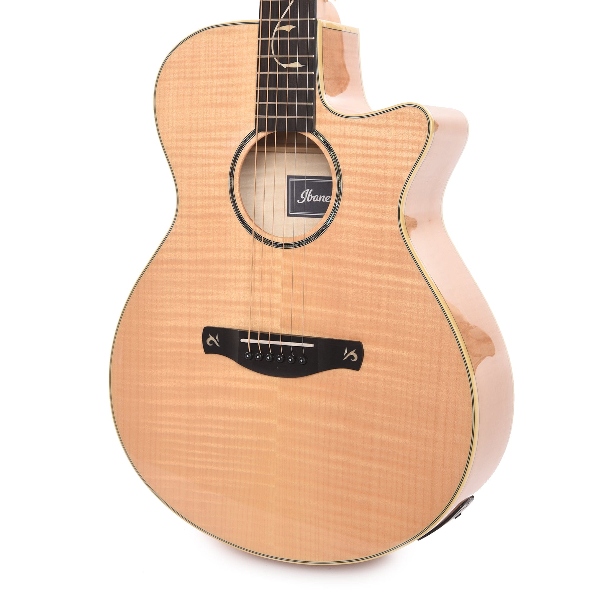Ibanez AEG750 AEG Acoustic-Electric Flamed Maple Natural Acoustic Guitars / Built-in Electronics