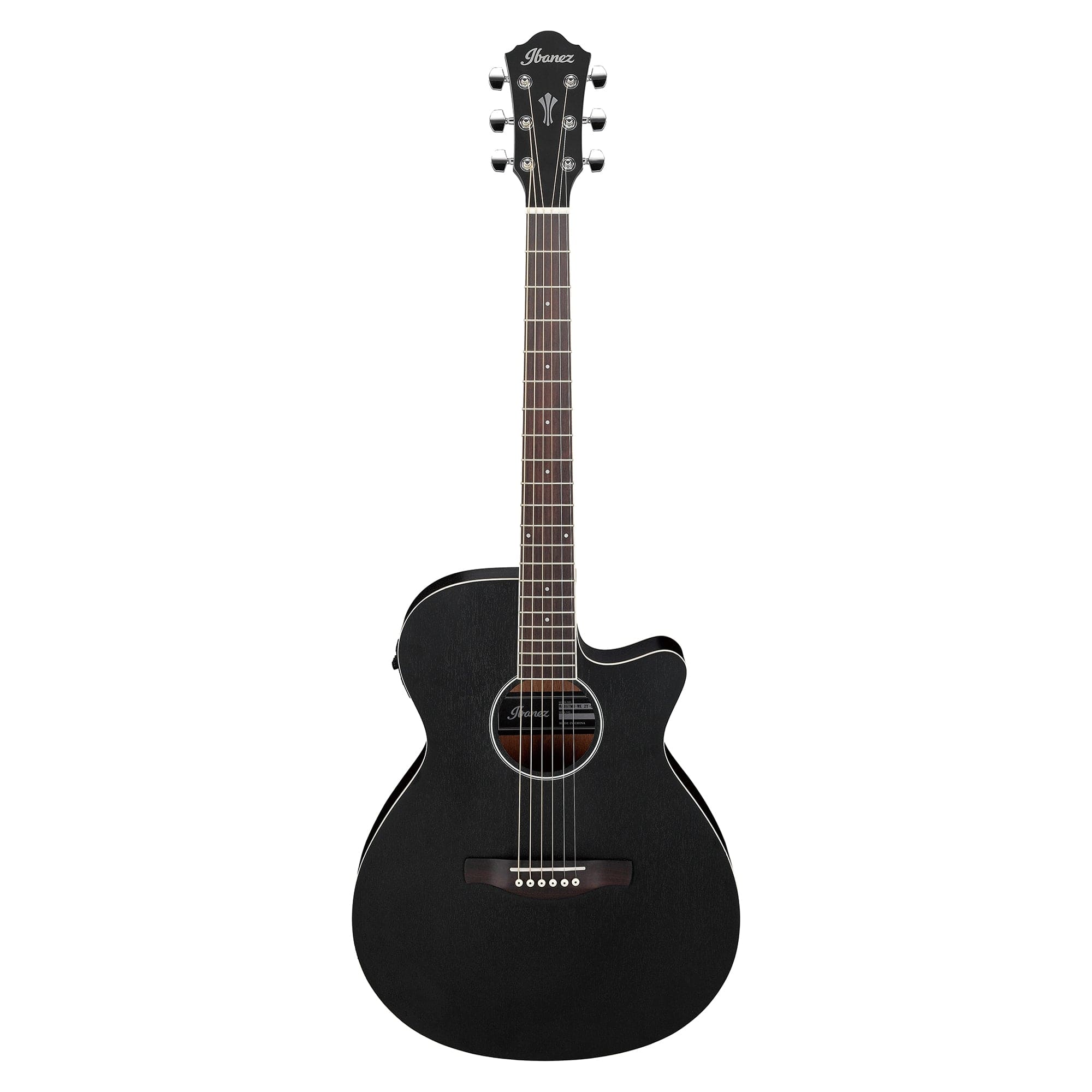 Ibanez AEG7MHWK Acoustic Guitar Weathered Black Open Pore Acoustic Guitars / Built-in Electronics