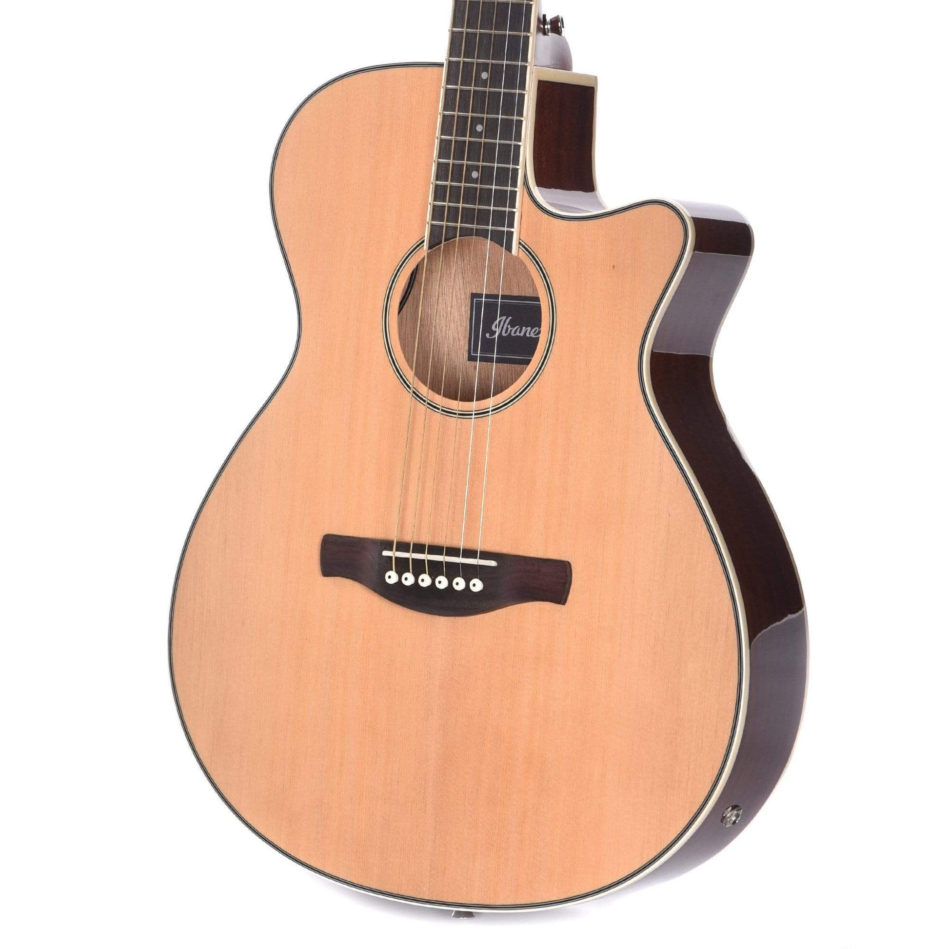 Ibanez AEG8E AE Series Acoustic/Electric Cutaway Spruce Top Natural Acoustic Guitars / Built-in Electronics