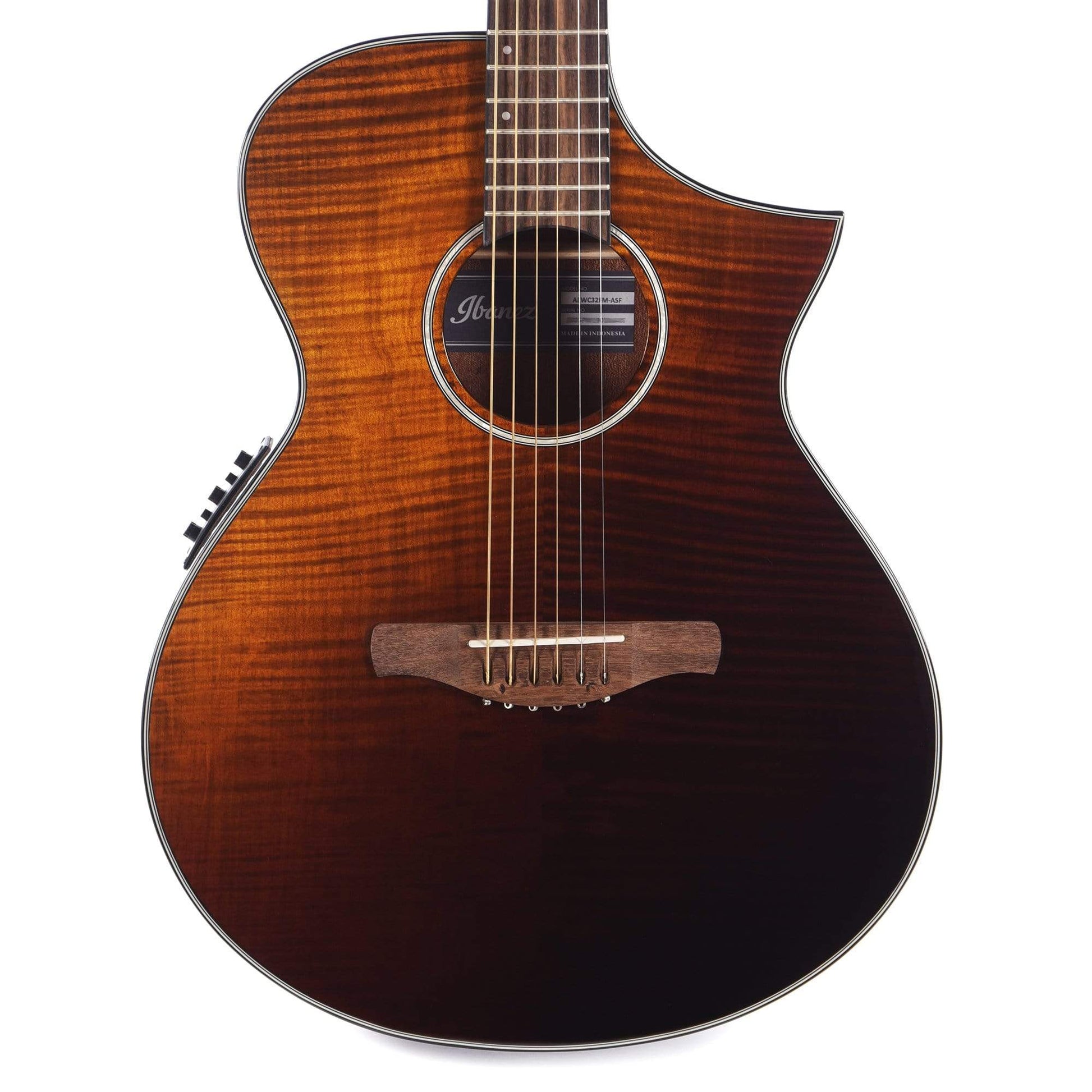 Ibanez AEWC32FM AE Acoustic Guitar Amber Sunset Fade Gloss Acoustic Guitars / Built-in Electronics