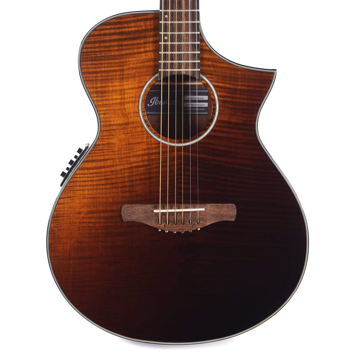 Ibanez AEWC32FM AE Acoustic Guitar Amber Sunset Fade Gloss – Chicago ...