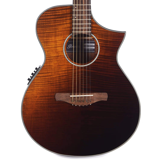 Ibanez AEWC32FM AE Acoustic Guitar Amber Sunset Fade Gloss Acoustic Guitars / Built-in Electronics