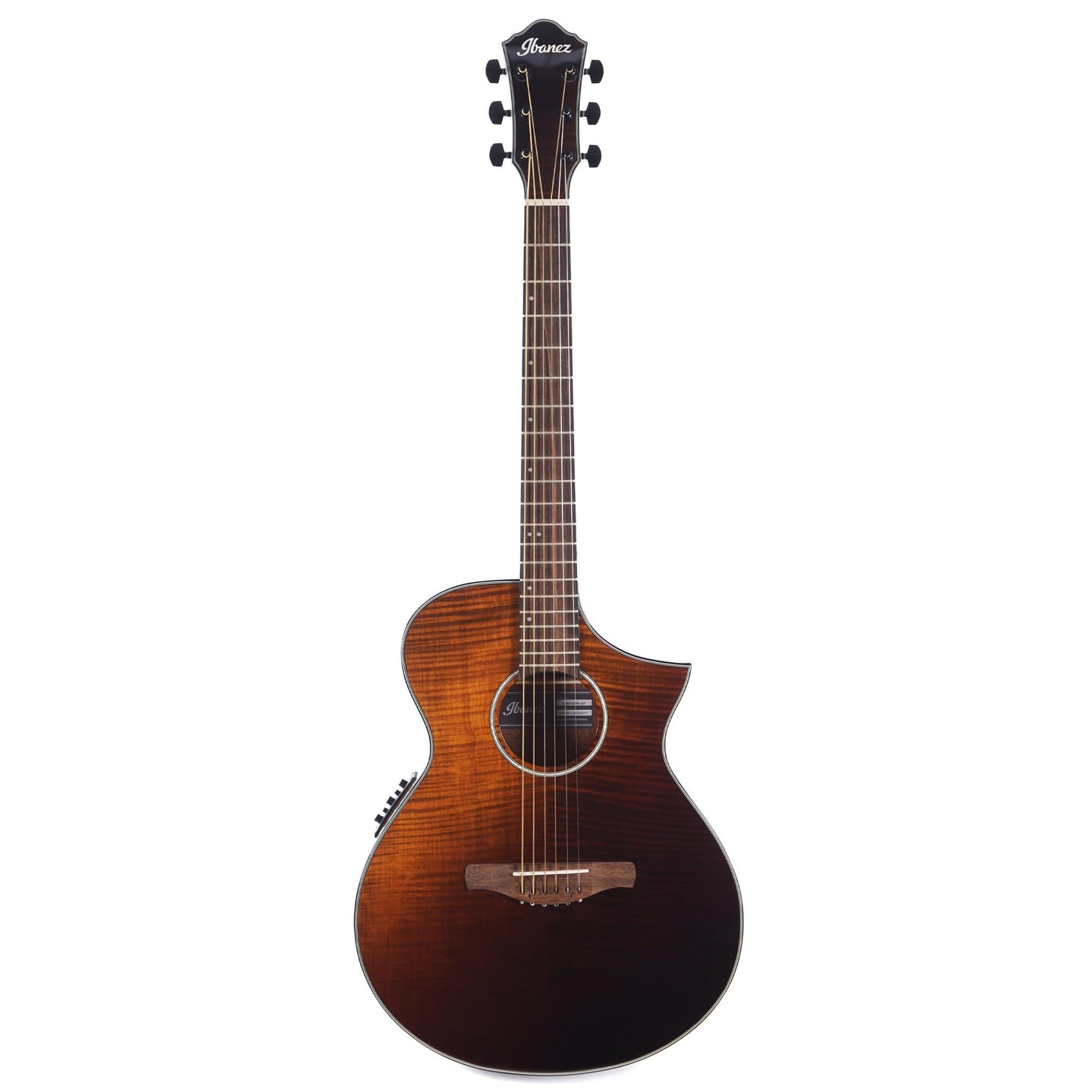 Ibanez AEWC32FM AE Acoustic Guitar Amber Sunset Fade Gloss – Chicago ...