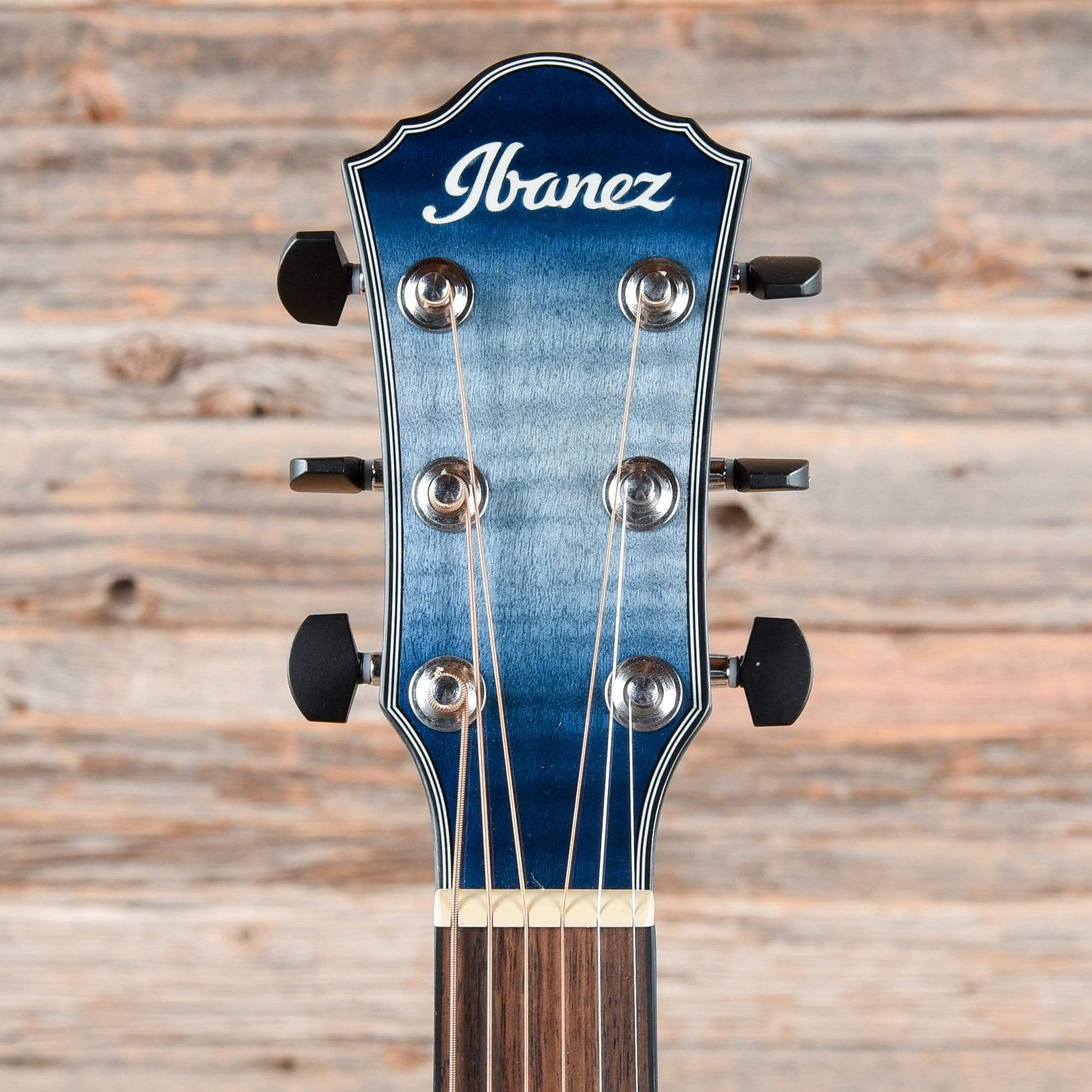 Ibanez AEWC400 AEWC Acoustic Guitar Indigo Blue Burst Gloss 2019 Acoustic Guitars / Built-in Electronics