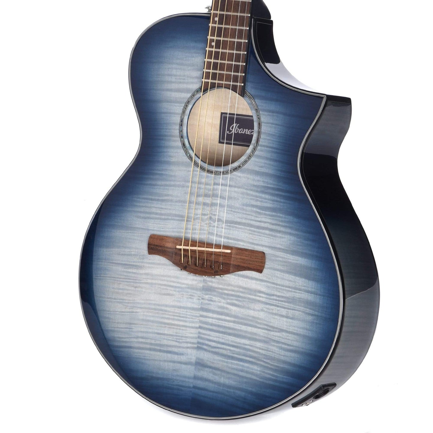 Ibanez AEWC400 AEWC Acoustic Guitar Indigo Blue Burst Gloss Acoustic Guitars / Built-in Electronics