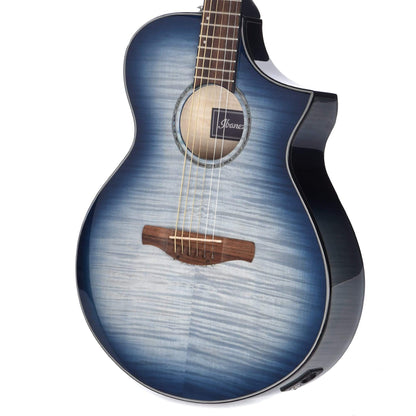 Ibanez AEWC400 AEWC Acoustic Guitar Indigo Blue Burst Gloss Acoustic Guitars / Built-in Electronics