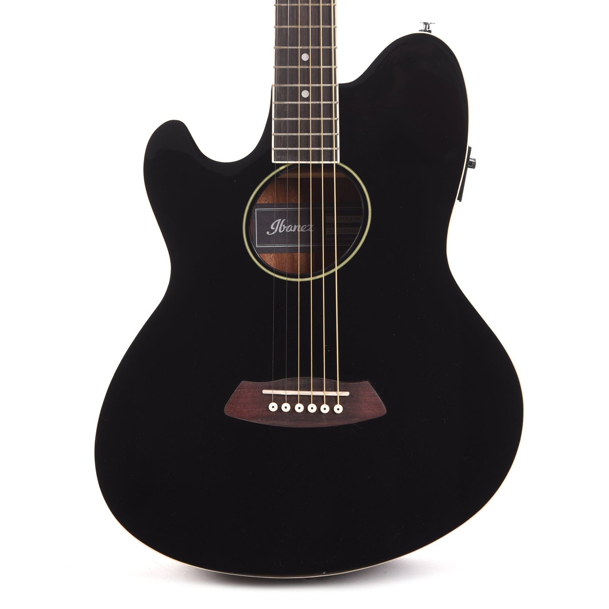 Ibanez TCY10LEBK Talman Acoustic-Electric Spruce/Sapele Black High Gloss LEFTY Acoustic Guitars / Built-in Electronics
