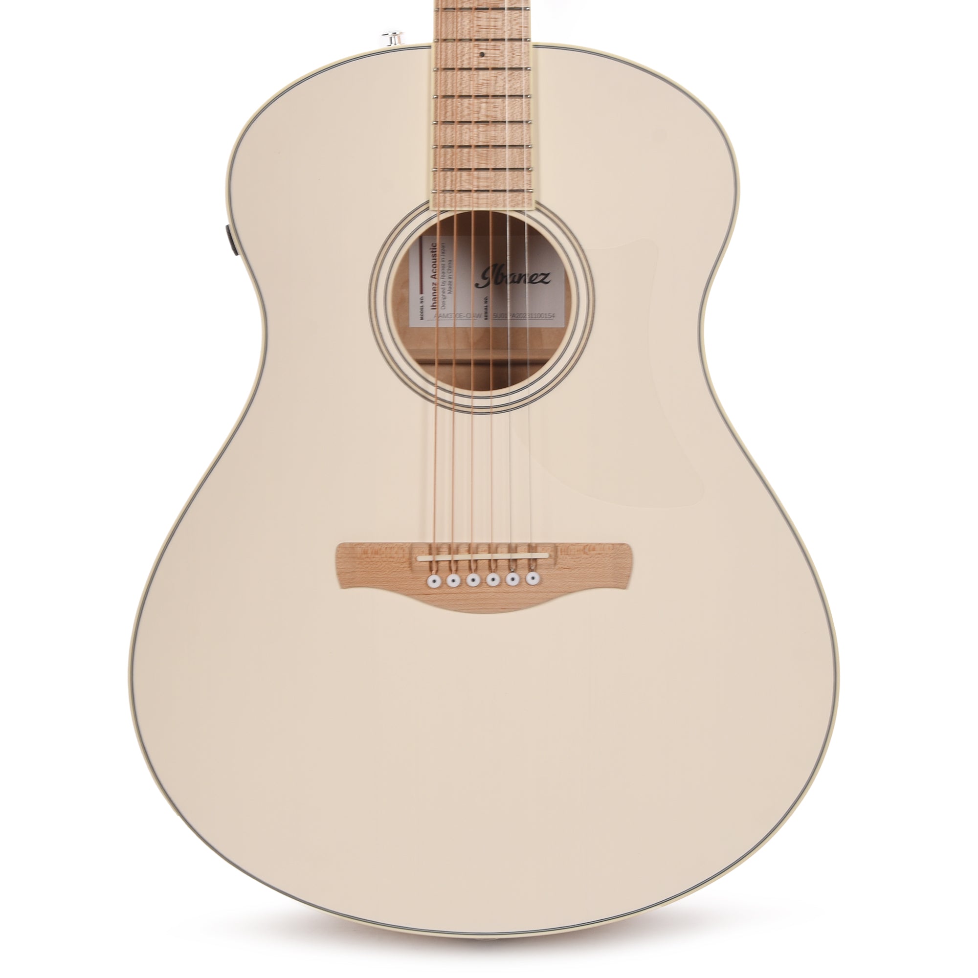 Ibanez AAM370EOAW Acoustic-Electric Guitar Open Pore Antique White Acoustic Guitars / Classical