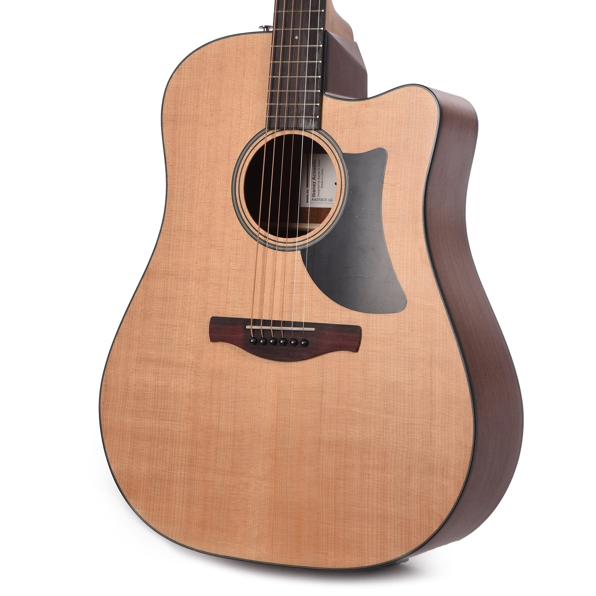 Ibanez AAD50CE Advanced Acoustic-Electric Grand Dreadnought Spruce/Sapele Natural w/Cutaway Acoustic Guitars / Dreadnought