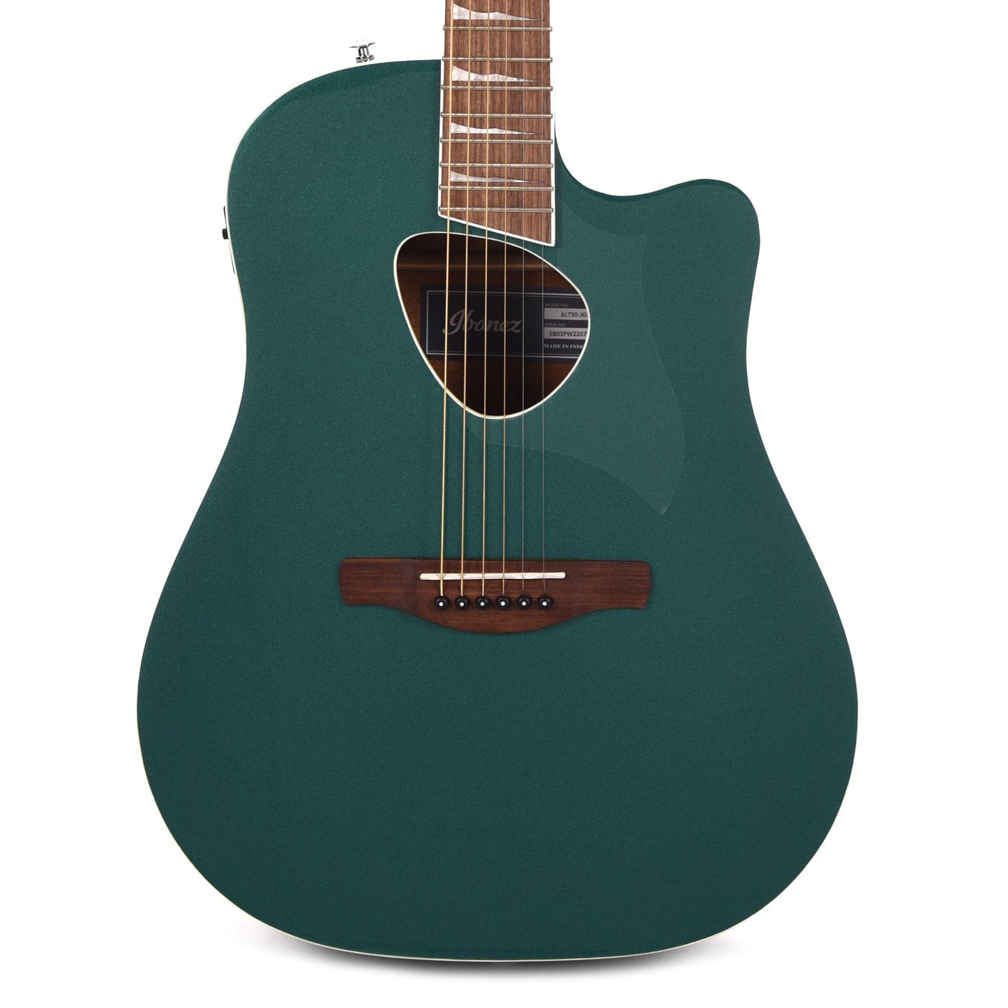 Ibanez ALT30JGM Altstar Acoustic-Electric Spruce/Sapele Jungle Green Metallic Acoustic Guitars / Dreadnought