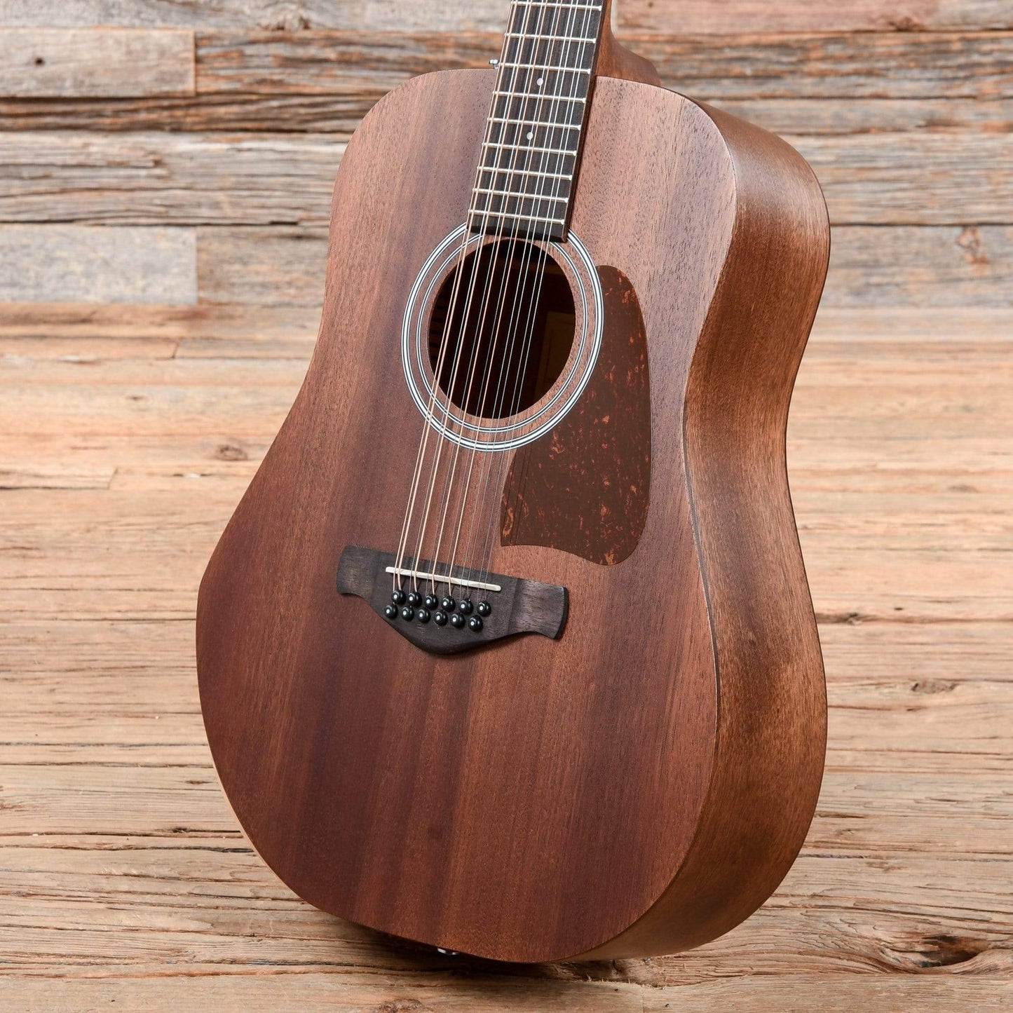 Ibanez AW5412JR Artwood Dreadnought Junior Solid Sitka/Okoume Open Pore Natural Acoustic Guitars / Dreadnought