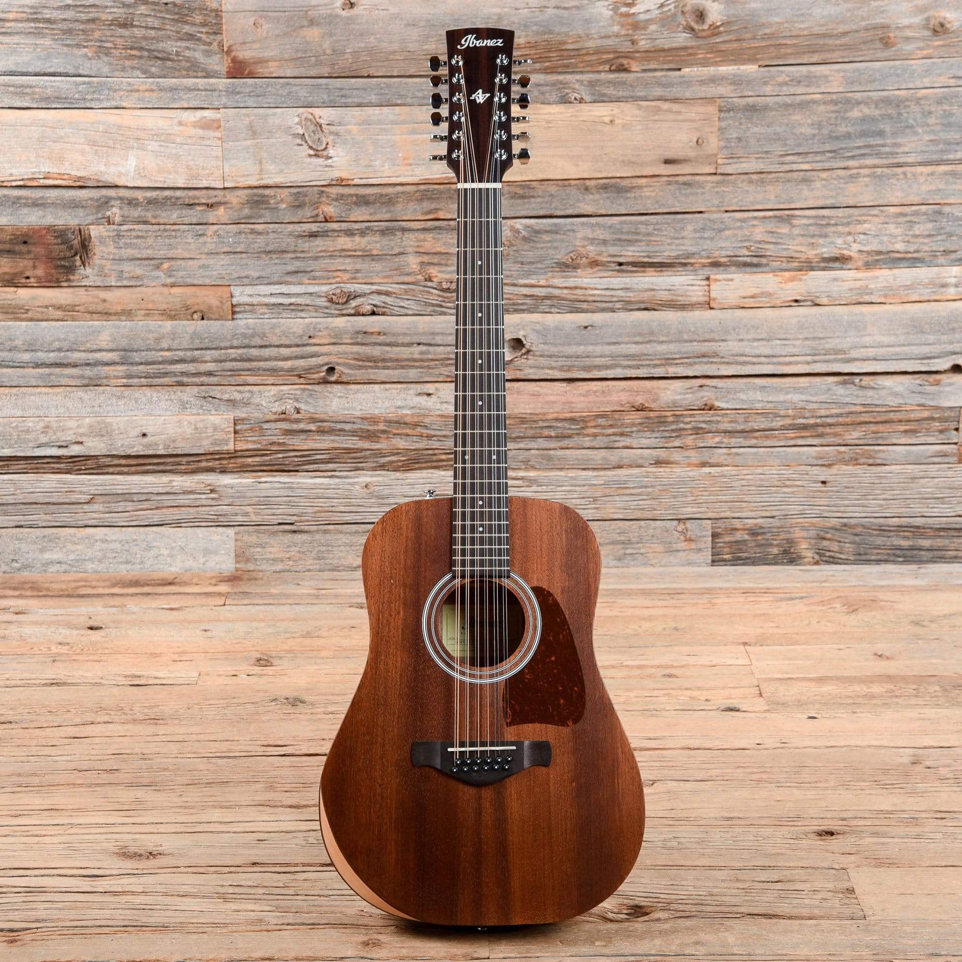 Ibanez AW5412JR Artwood Dreadnought Junior Solid Sitka/Okoume Open Pore Natural Acoustic Guitars / Dreadnought
