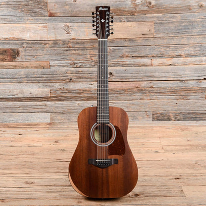 Ibanez AW5412JR Artwood Dreadnought Junior Solid Sitka/Okoume Open Pore Natural Acoustic Guitars / Dreadnought