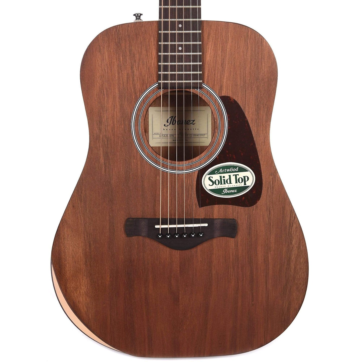 Ibanez AW54JR Artwood Acoustic Guitar Open Pore Natural Acoustic Guitars / Dreadnought