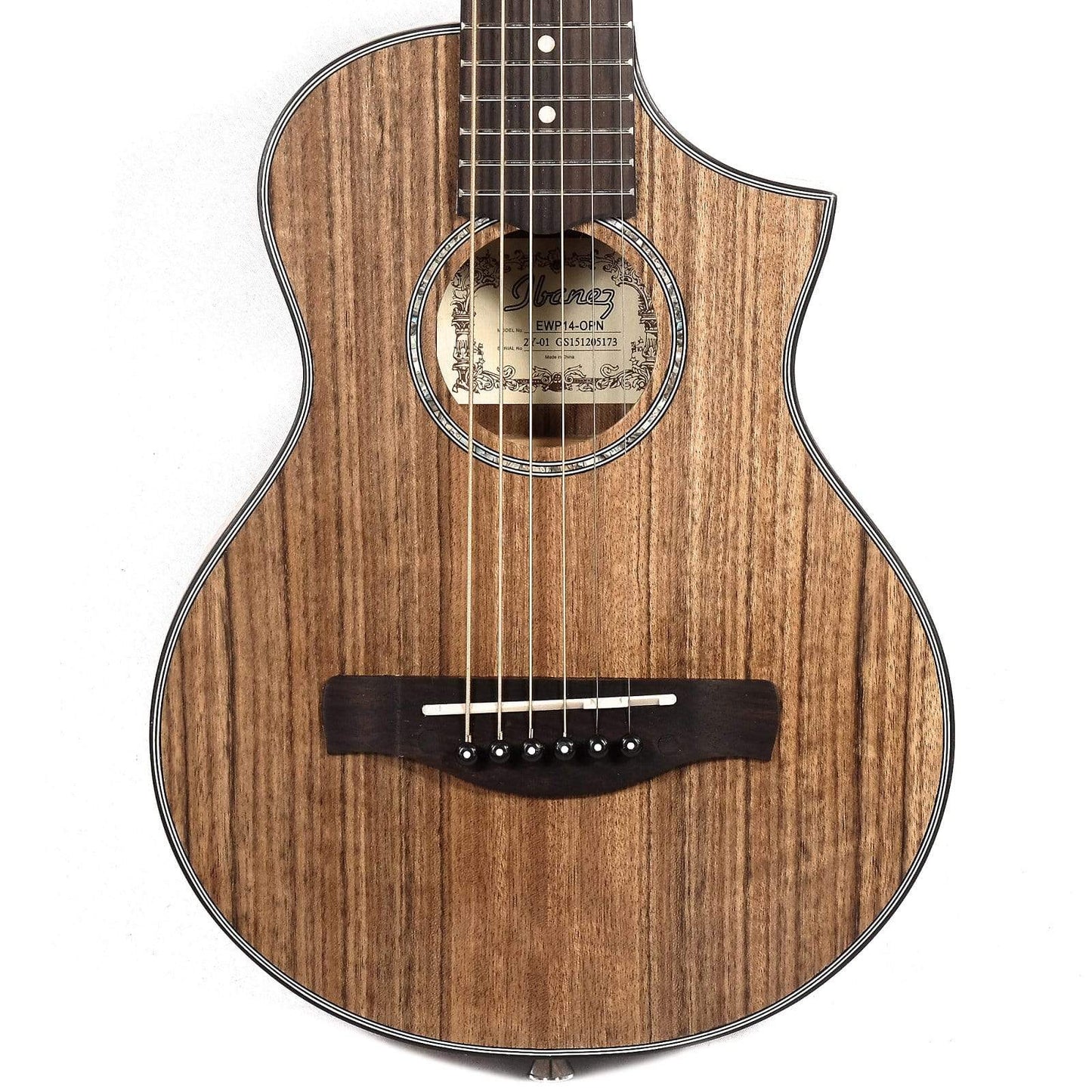 Ibanez EWP14OPN Piccolo Acoustic Open Pore Natural Acoustic Guitars / Mini/Travel