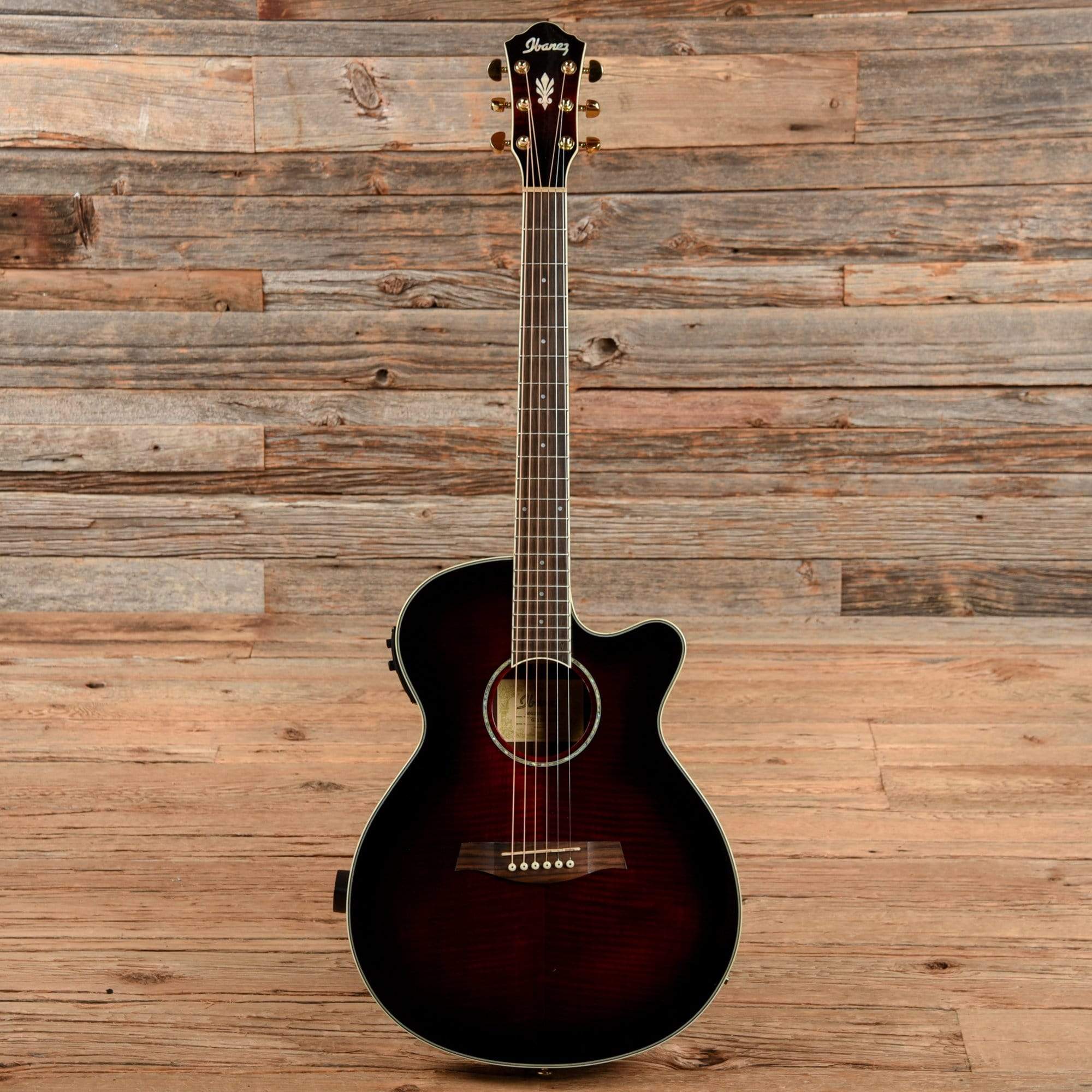 Ibanez AEG20II Transparent Red Sunburst 2013 Acoustic Guitars / OM and Auditorium