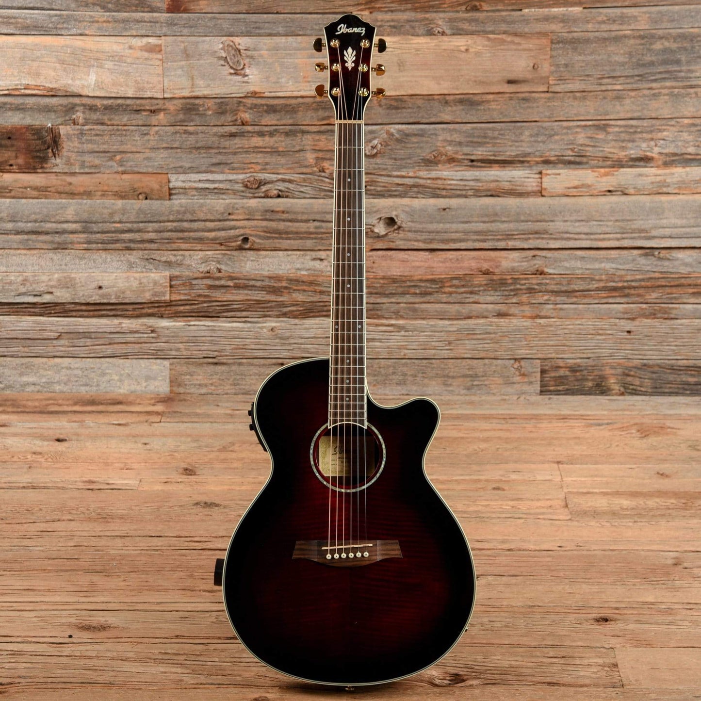 Ibanez AEG20II Transparent Red Sunburst 2013 Acoustic Guitars / OM and Auditorium
