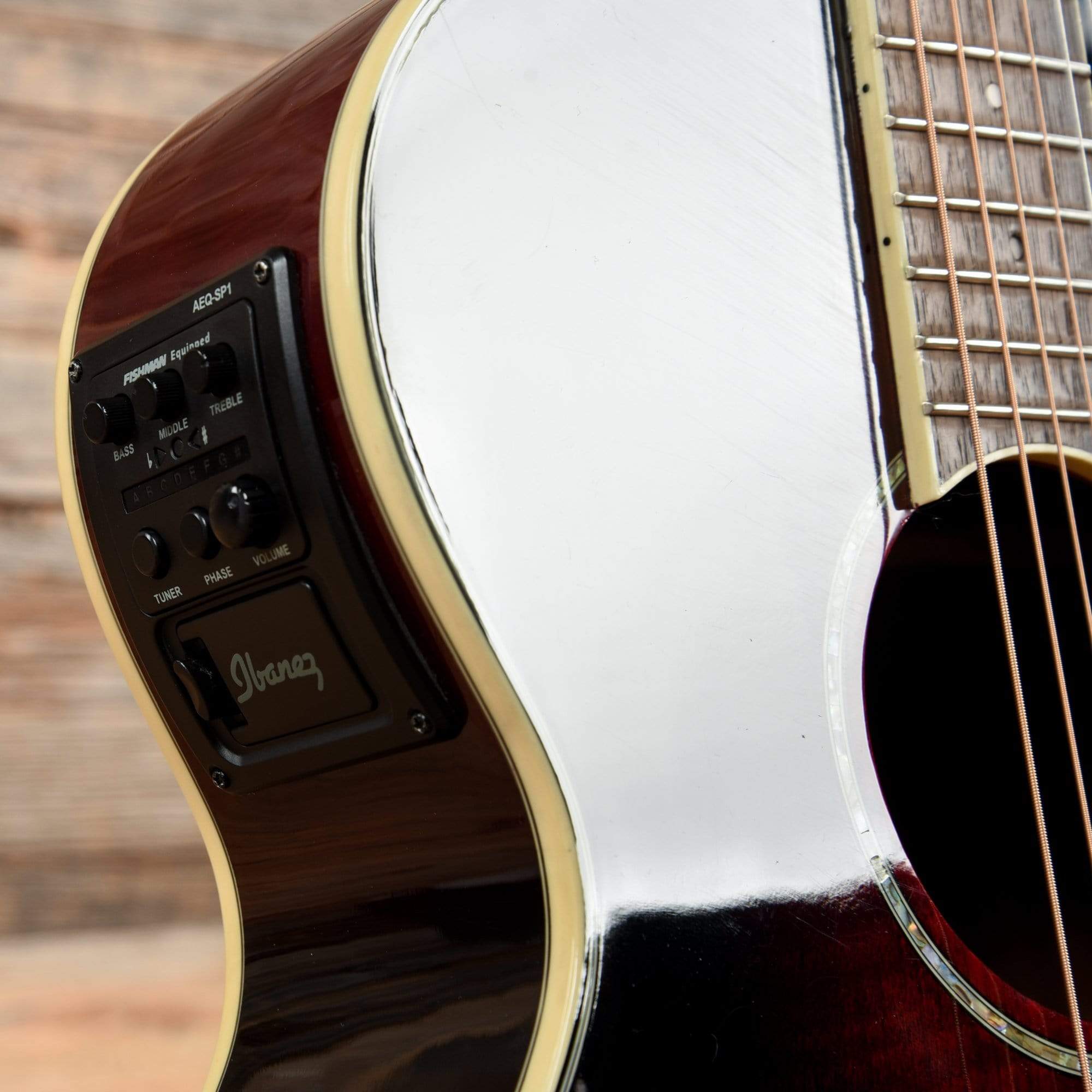 Ibanez AEG20II Transparent Red Sunburst 2013 Acoustic Guitars / OM and Auditorium