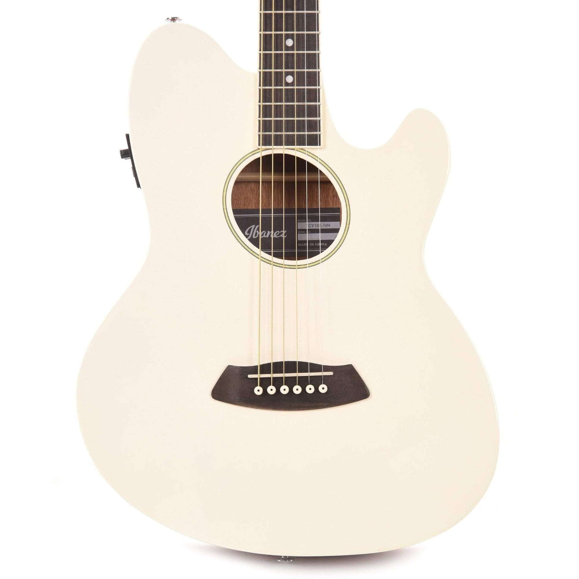 Ibanez TCY10E Talman Acoustic Ivory Acoustic Guitars / OM and Auditorium