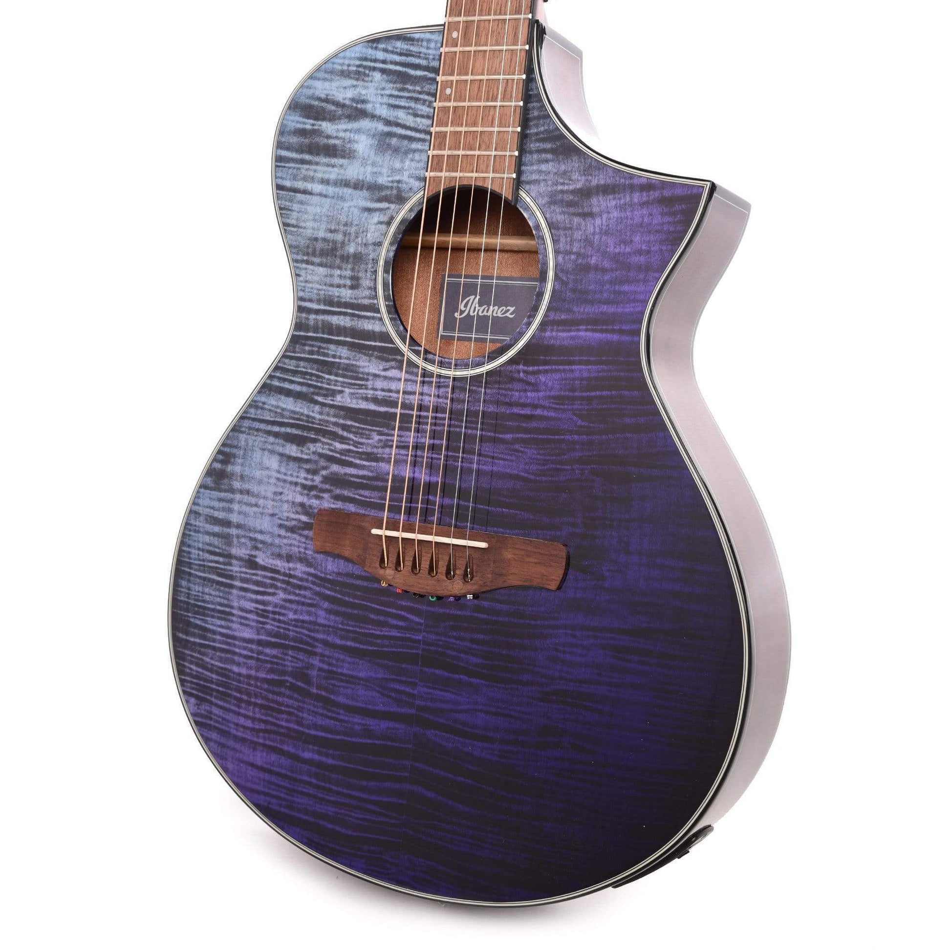 Ibanez AEWC32FM Acoustic Purple Sunset Fade High Gloss Acoustic Guitars / Parlor