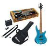 Ibanez IJSR190N Jumpstart Bass Metallic Light Blue w/Gig Bag, 10W Amp, Tuner, Strap, & Cable Bass Guitars / 4-String