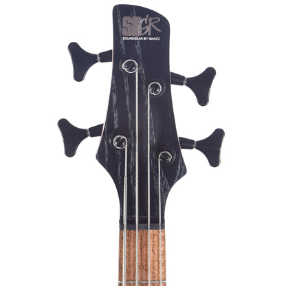 Ibanez SR670 SR Standard Bass Silver Wave Black Flat Bass Guitars / 4-String