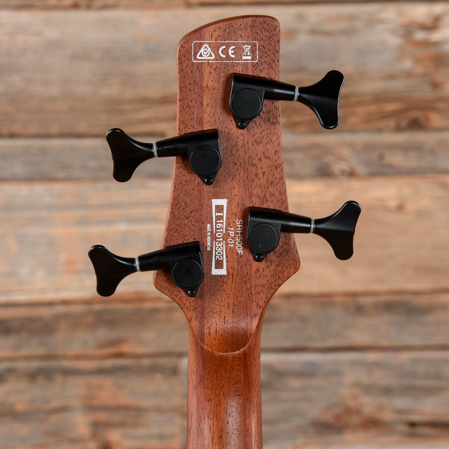 Ibanez SRH500F-NNF Bass Workshop Fretless Semi-Hollow Natural Brown Burst Bass Guitars / 4-String