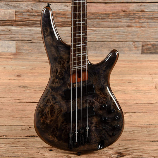 Ibanez SRMS800 Soundgear Poplar Burl Top Multi-Scale Fanned-Fret 4-String Bass Deep Twilight Bass Guitars / 4-String