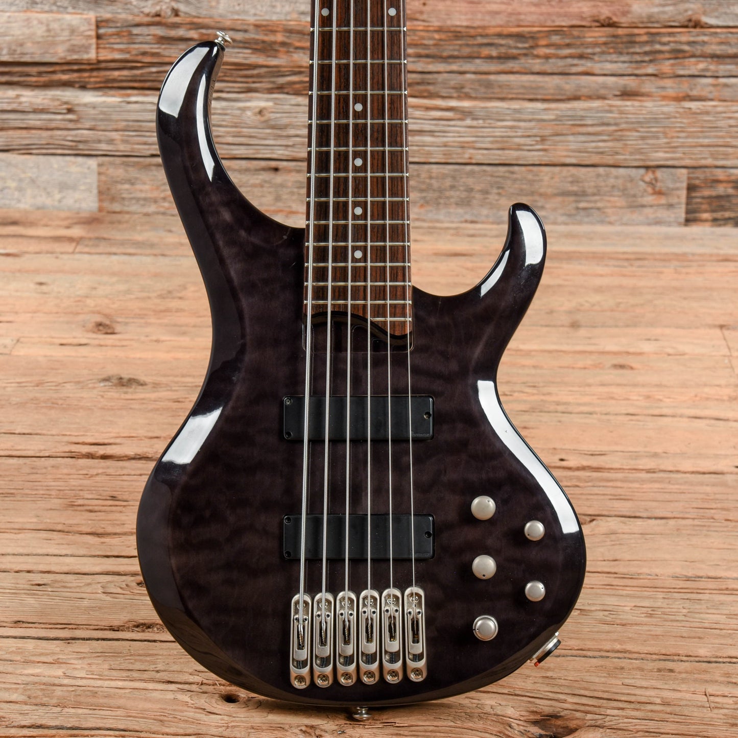 Ibanez BTB406QM 6-String Bass Transparent Black Bass Guitars / 5-String or More
