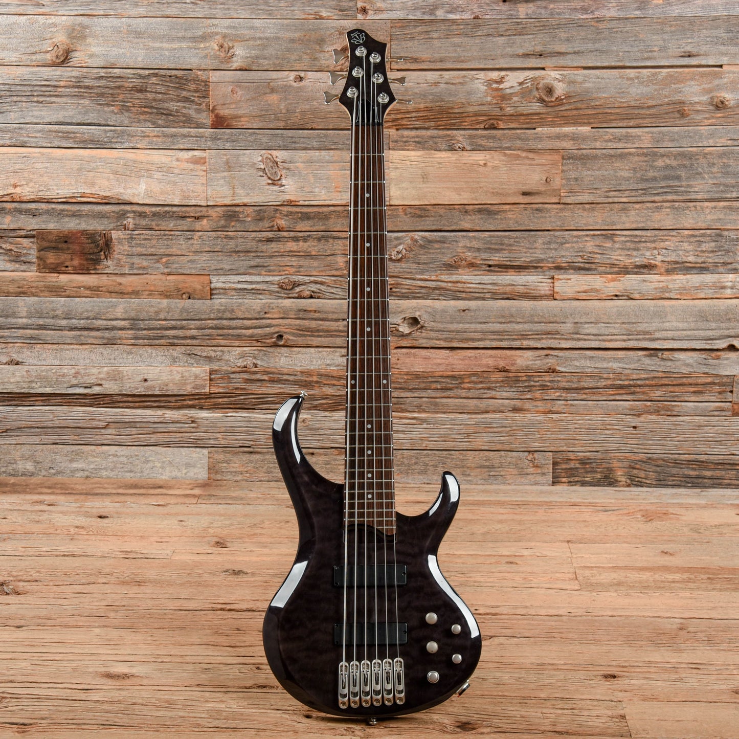 Ibanez BTB406QM 6-String Bass Transparent Black Bass Guitars / 5-String or More