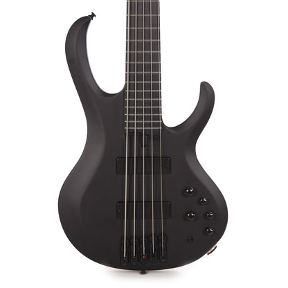 Ibanez BTB625EX Iron Label 5-String Bass Black Flat Bass Guitars / 5-String or More