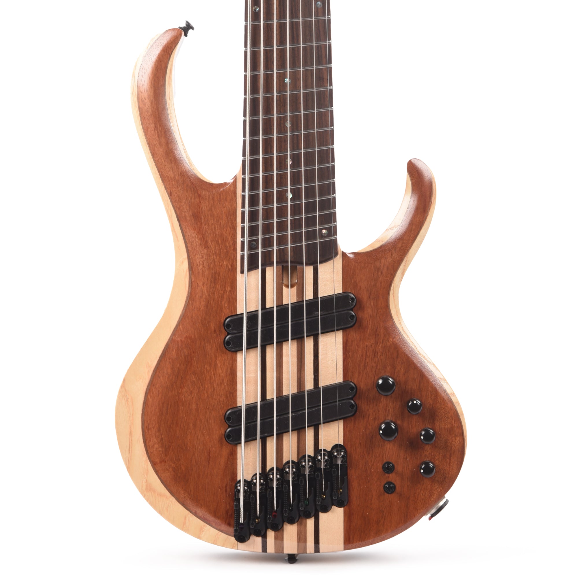 Ibanez BTB7MSNML Bass Workshop 7-String Multi Scale Electric Bass Natural Mocha Low Gloss Bass Guitars / 5-String or More
