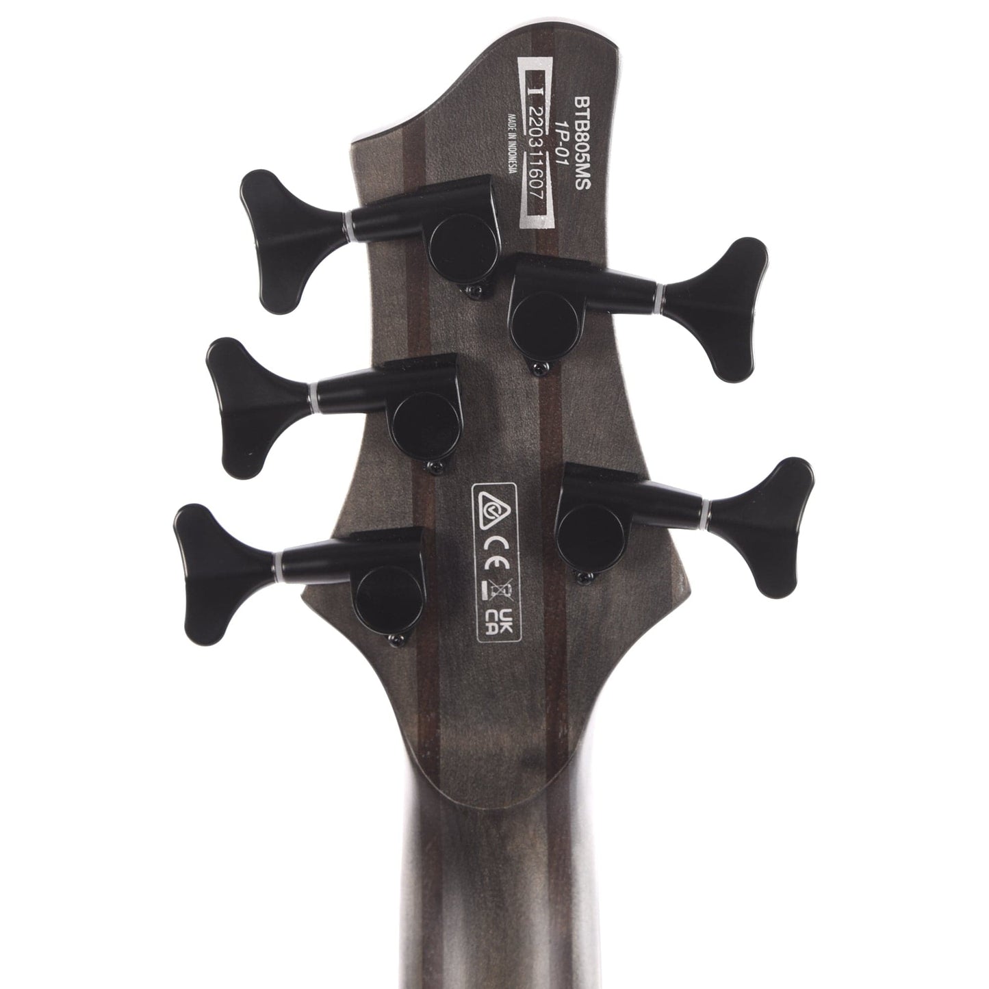 Ibanez BTB805MS Bass Workshop 5-String Bass Multi-Scale Transparent Gray Flat Bass Guitars / 5-String or More