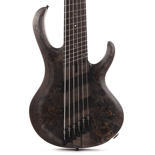 Ibanez BTB806MS Bass Workshop 6-String Bass Multi-Scale Transparent Gray Flat Bass Guitars / 5-String or More