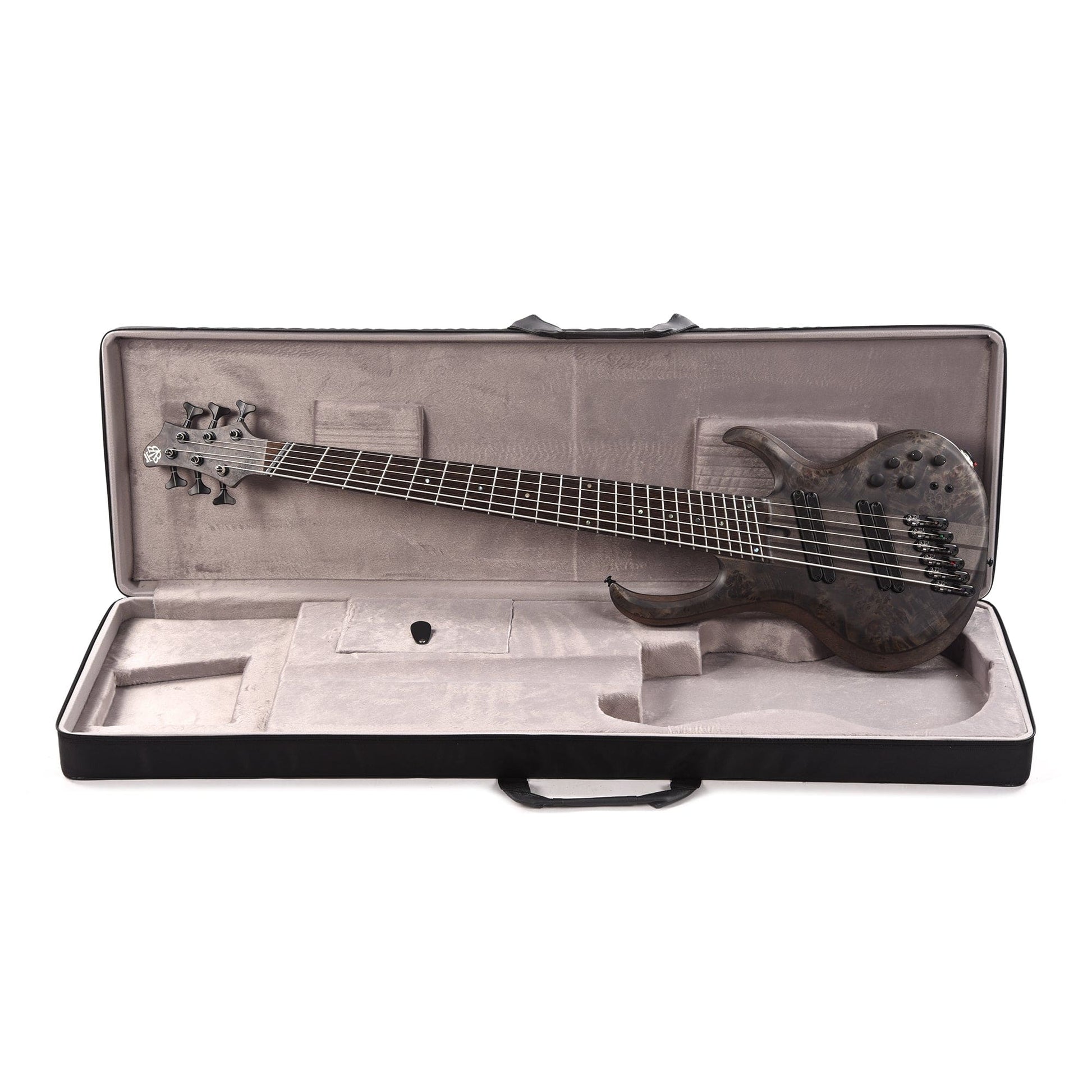 Ibanez BTB806MS Bass Workshop 6-String Bass Multi-Scale Transparent Gray Flat Bass Guitars / 5-String or More
